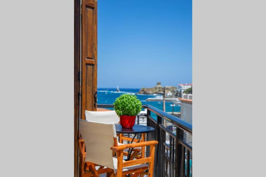 Seaview Stylish Flat In Andros - Walk To Beachアパートメント エクステリア 写真